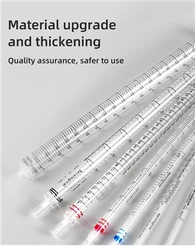 Augstākās kvalitātes laboratorijas 10 ml seroloģiskā pipete